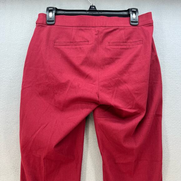 NWT J. Jill Pants Women's Size 4 Premium Bi-Stretch Cranberry Business Casual - Picture 10 of 14